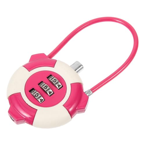 Sewroro Candado Combinación Cable Resistente para Maletas Armarios y Equipaje con Cerradura Código Seguro Rosa Elegante