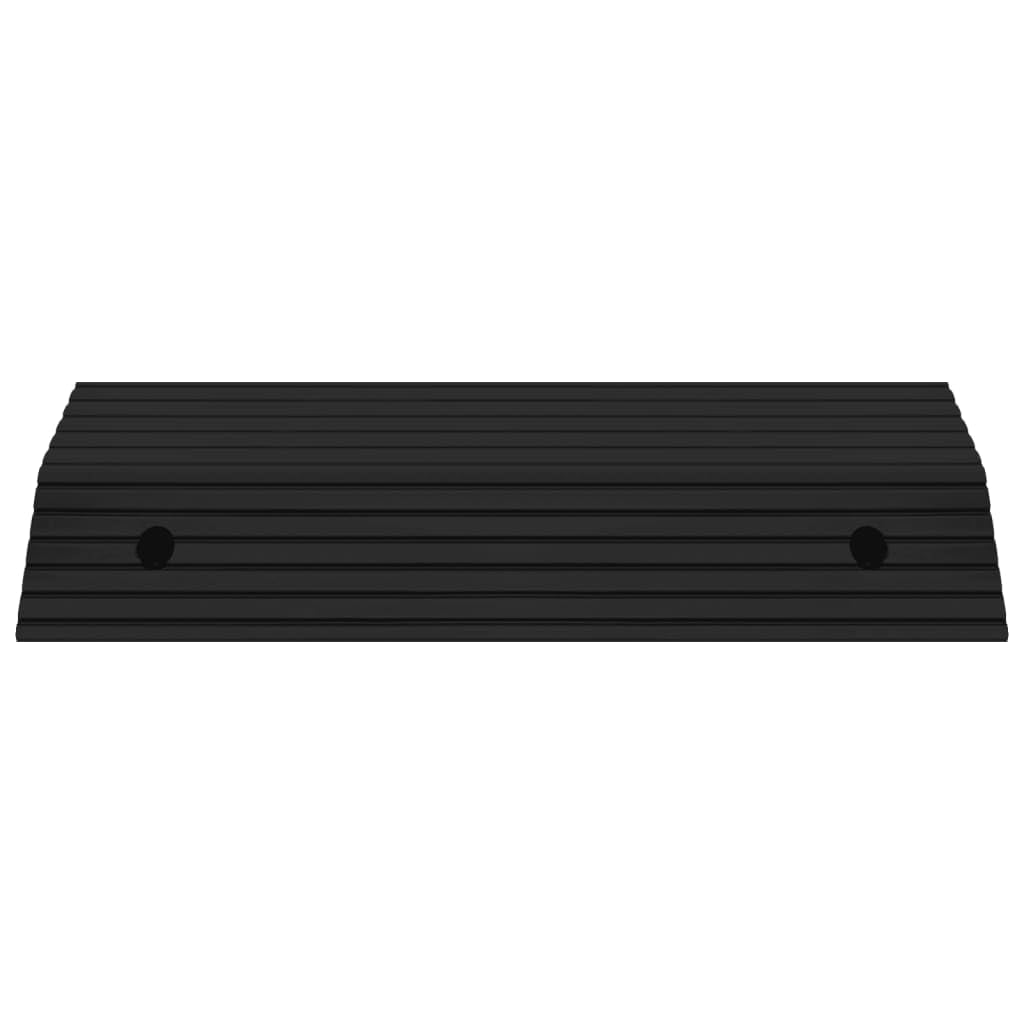 vidaXL 2X Rampa de Umbral Puente Carretera Puerta Acera Sillas de Ruedas Andador Coche Scooter Carritos Antideslizante Desmontable Goma 80x40x8 cm