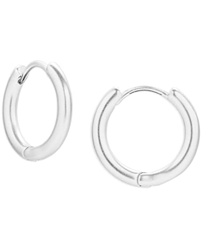 Lucky Brand Blues Enamel Hoop Earring Set, Silver, One Size #TOP1