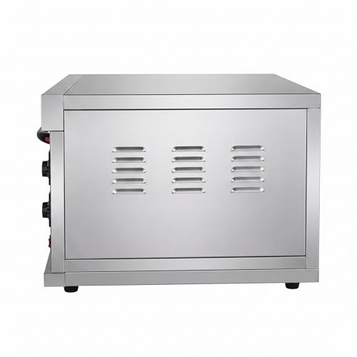 Image of MINO Commercial electric Pizza Oven, Single Deck Countertop, 40.6x61 cm Stone Deck, Independent Top & Bottom Temperature Control, 100W, for Restaurants