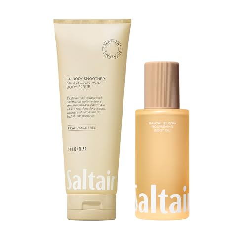 Saltair Smooth & Hydrate Duo – KP Body Scrub + Santal Bloom Body Oil | Exfoliate & Moisturize for Soft, Radiant Skin