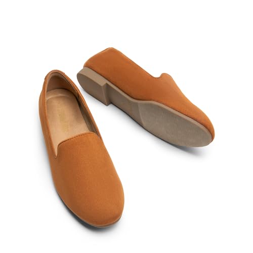 Image of DREAM PAIRS Round Toe Flats for Women Dressy Comfortable, Slip-On Dress Business Casual Office Work Shoes for Women
