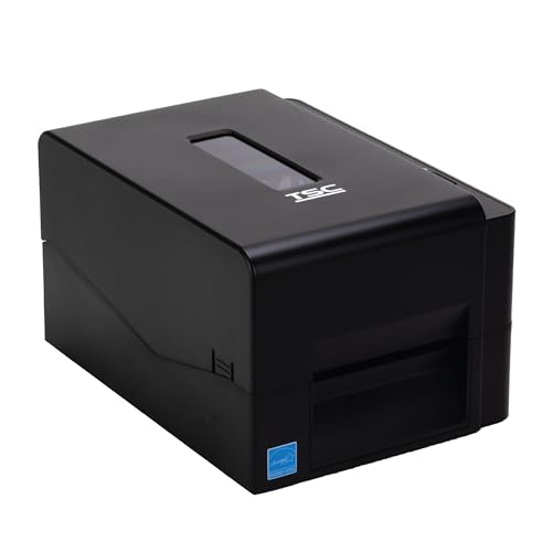 Image of TSC TE210 Desktop Thermal Label Printer for Postage, Shipping Tags, Receipts, Barcodes, Retail, Small Business, School, Home Office, and Stickers, USB, Ethernet, Serial, 4 Inch Width