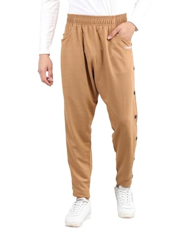 Image of CHKOKKO Men Casual Track Pant Gym Workout Lower with Pocket Camel XXL