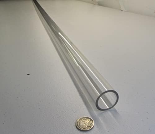 Polycarbonate Round Tube 1 1/4" (1.250") OD x 1 1/8" (1.125") ID x 1/16" Wall x 72" (More Length Options)