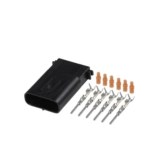 automotive wire connectors 6 Pin Transducer 6189-1083 Male Or Female 025 Accelerator Pedal Connector Car maintenance(6p male,10 sets)