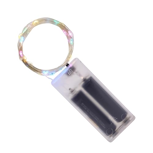 Guirnalda de luces de alambre de cobre, funciona con pilas, 16.4 pies de duración, cadena de luz de alambre para patio, jardín, dormitorio, fiesta, otoño, boda, porche, hogar, balcón