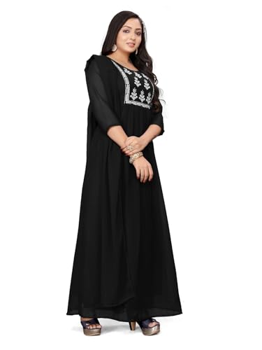 Image of Women's Georgette Fabric Kurti with Dupatta for Any Occassion | Kurti Set for Women