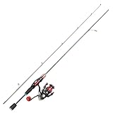 Sougayilang Spinning Fishing Rod and Reel Combo, 2-Piece 5-Foot 6-Inch Ultralight Graphite Rod, Ultra Smooth Aluminum Spinning Fishing Reel (1Pack/2Pack)