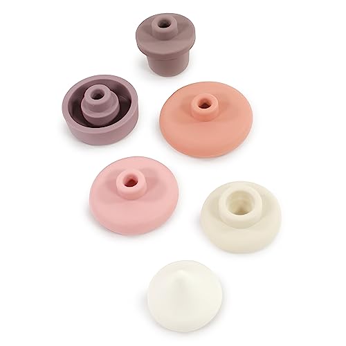 Image of Hudson Baby Silicone Stacking Toy, Ice Cream, One Size