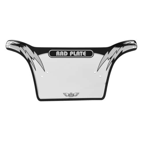 SE BIKES Number Plate Rad Black/Silver - 4389