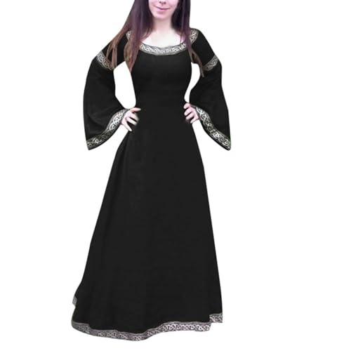 Vestido medieval de mujer para fiestas históricas y recreaciones de época en exteriores
