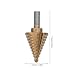 Artibetter High Speed Steel Step Drill Bit 1/4-1-3/8 Inch Metal Cutting Cone Bit for Steel Wood Plastic Sheet, Fast Cutting Step Drill for Industrial Metalworking Applications