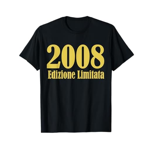 2008 Edición limitada 13 Años Cumpleaños Hombre Mujer Regalo Camiseta