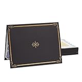 Certificate Paper and Holders with Gold Foil Stickers (8.5 x 11 Inches, 24 Pack)