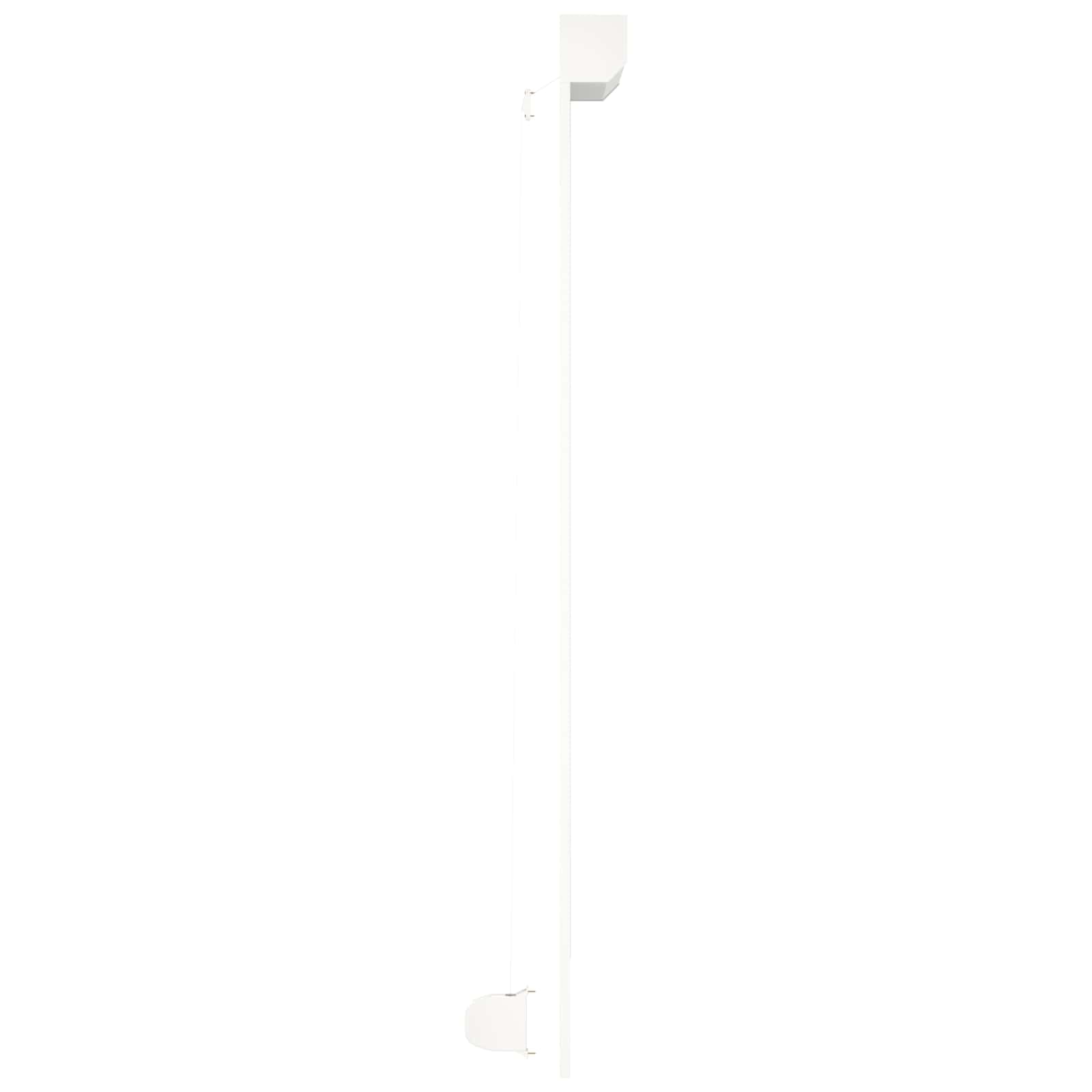 Volet roulant blanc, 110 x 220 cm, aluminium polyuréthane, rail de guidage, pilote manuel pour façade, fenêtre, extérieur, protection et brise-vue
