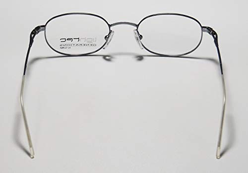 Lightec Tech 620C Mens/Womens Designer Full-Rim Flexible Hinges Eyeglasses/Eye Glasses (44-18-125, Light Blue) #TOP4