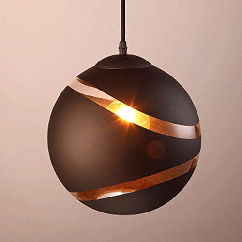 Suspension basket en métal noir lustre plafonnier design pour chambre ado