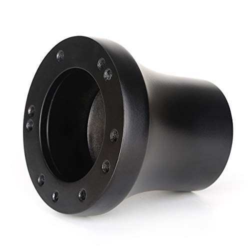 10L0L Golf Cart Steering Wheel or Adapter, Generic of Most Golf cart EZGO Club Car Yamaha (Steering Wheel Adapter for TXT&RXV -Black)