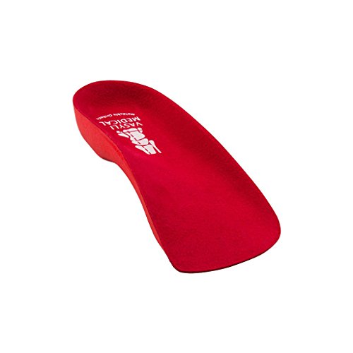 Vasyli Red Orthotic - High Density 3/4 Length Men 11-12.5