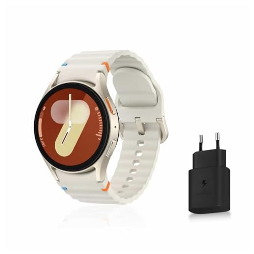 Samsung Galaxy Watch7, Montre Connectée, Suivi de Santé, Suivi de Sport, 40mm, Bluetooth, Crème, Galaxy AI, Chargeur secteur inclus (Version FR) [Exclusivité Amazon]
