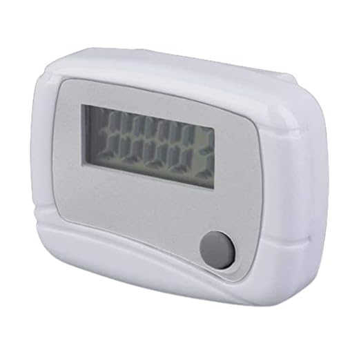 Portable Mini Digital Lcd Running Step Pedometer Walking Distance CounterwhiteDurability