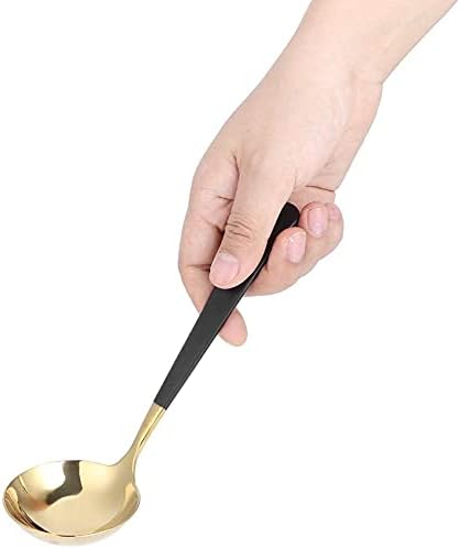 Spoon Set Tableware Spoon for Home Restaurant, Household Stainless Steel Cooking Rice Spoon Soup Spoon Spoons with Long Handle Korean Soup Spoon Dinner Spoons