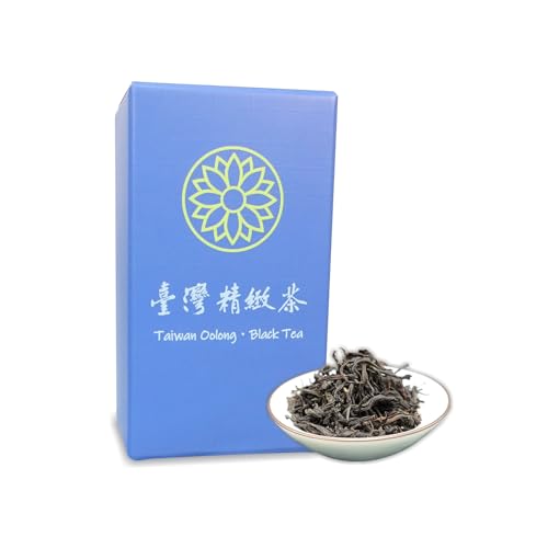 Trilliant-Fomsa Tea, Té negro Ruby, té negro Assam de Taiwán, No. 18, Té Red Jade, té de hojas sueltas, hojas retorcidas, té fuerte, 2 oz, para infusión en frío, notas de menta y canela, paquete de re