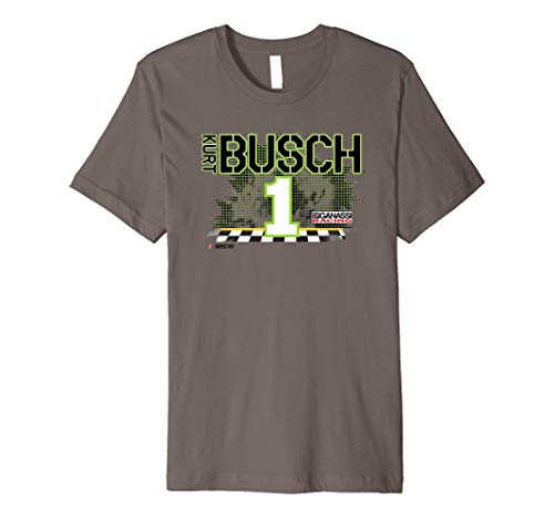 NASCAR - Kurt Busch - Racing Flags Premium T-Shirt
