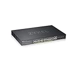 Zyxel 24-Port Gigabit Ethernet Switch | Smart-Managed | PoE+ mit einem Budget von 375 Watt | 4 Gigabit-Combo-Ports | Hybrid Nebula Cloud-Modus [GS1920-24HPv2]