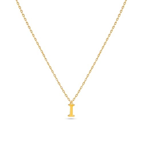 Image of Rubans Demi Fine Stainless Steel Alphabet Pendant CZ Gift for Women & Girls