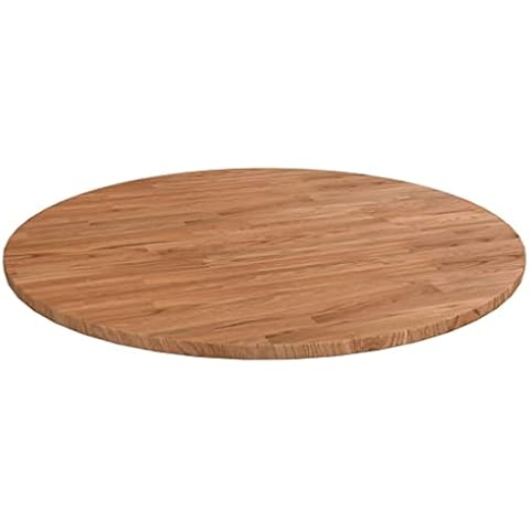 Tablero de Mesa Redonda de Madera de Roble Marrón Claro Cover