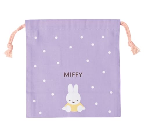 クツワ(Kutsuwa) ミッフィー(miffy) キッズランチ コップ袋 W16.5×D16.5×H0.7cm ミッフィーとスイーツシリーズ MF972 日本製