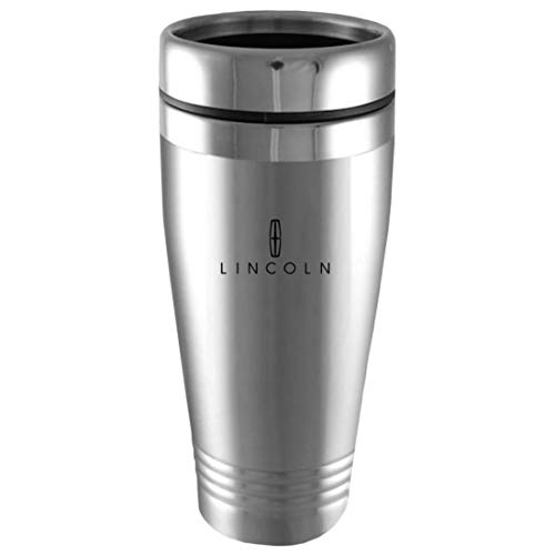 Auto-Gold Lincoln Travel Mug Travel Coffee Mug Cup Stainless Steel Tea Mug Thermo - Silver