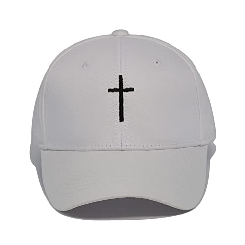 Image of Chensheng Cross Embroidery Baseball Cap,Adjustable Structured Dad Hat for Men Women Sun Hat