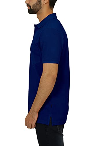 Image of Celsius Men's Half Sleeve Classic Solid Pique Polo with Pocket