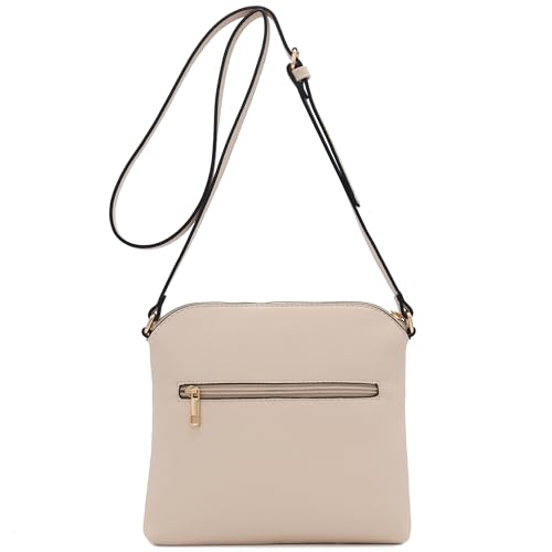 Image of FashionPuzzle Chevron Quilted Medium Crossbody Bag with Tassel Accent