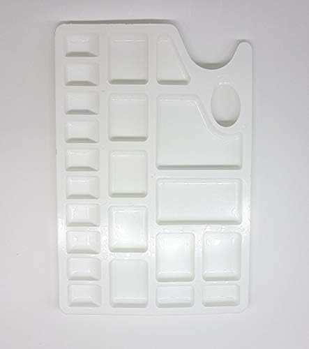 KHYATI Big Rectangle Shape Colour Mixing Palette/Tray for Artist/Students (Pack of 1) 2