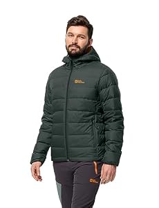 Jack Wolfskin Herren Ather Down Hoody M Rds Daunenjacke, Schwarz, XL EU