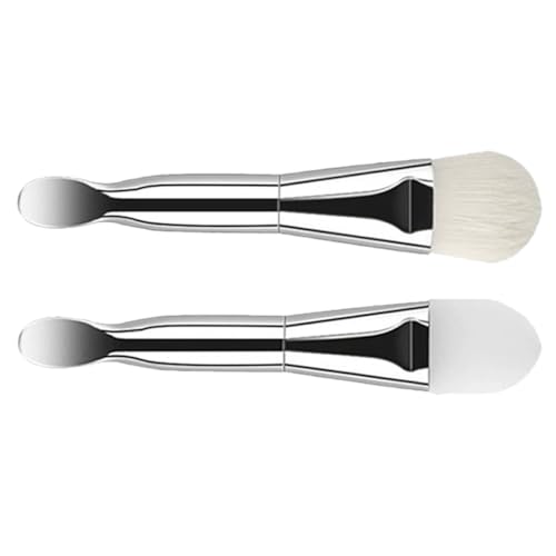 OATIPHO Double-ended Silicone Mask Brush Set Face Makeup Applicator Soft Bristles for Mask Brushing Cleansing