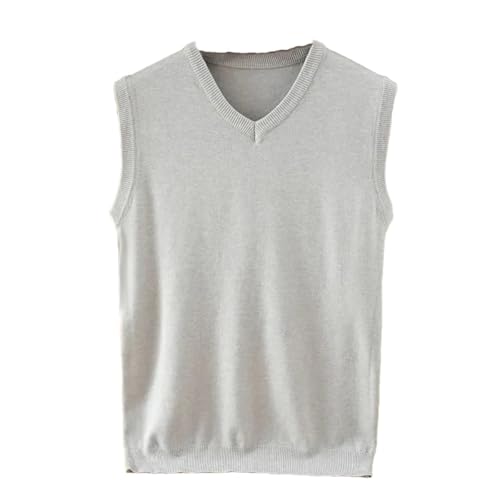 Dcvmvmn Men Soft Cashmere Sleeveless Cashmere Vest Work Sweater Solid Color Knitted Male Spring Autumn Waistcoat