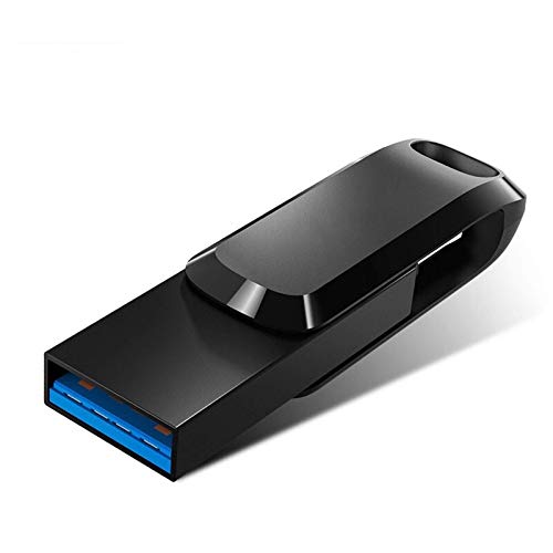 Jtoony USB-Speicherstick mit zwei Anschlüssen, tragbar, U-Disk, USB 3.1, 32 GB, Hochgeschwindigkeits-Typ-C, U-Disk für…