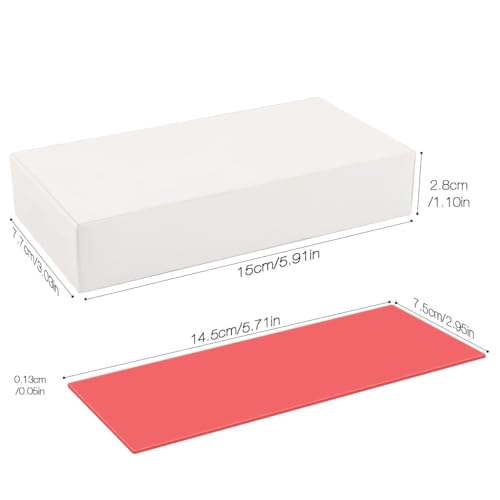 Dental BasePlate Wachs 20pcs, Für ein gebiss ist nicht die zeit Rosa Kieferorthopädie-Wachsblatt für Labormodellierung Guss, Red Utility Prothesenwachs