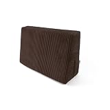 POKAR Cojín para Palets 60x40 cm Lateral o de Esquina | Cojín Sofá de Jardín en Pana Suave | Funda Desmontable y Lavable | Ideal para Palés Europeos | Fabricado en UE | Certificado Oeko-Tex | Marrón