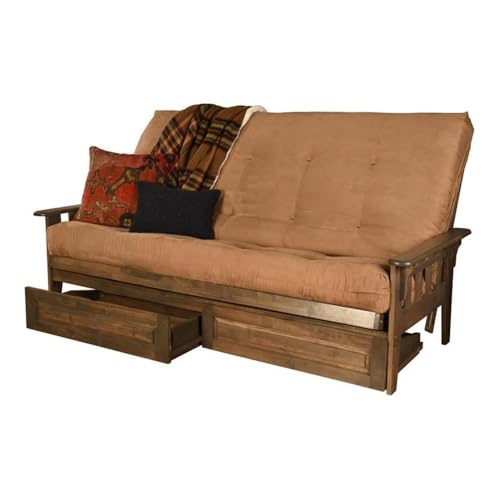 Kodiaktucsonqueenfutonframewithstoragedrawerswoodfutonsetwithmattressincludedinsuedefabricmattresstanwalnut Urban Country Home Decor Kodiak tucson queen futon frame with storage drawers wood futon set with mattress included in suede fabric mattress tanwalnut urban country home decor