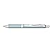 Pentel Energel Alloy Rt Gel Pen, Retractable, Medium 0.7 Mm, Black Ink, Aquamarine Barrel