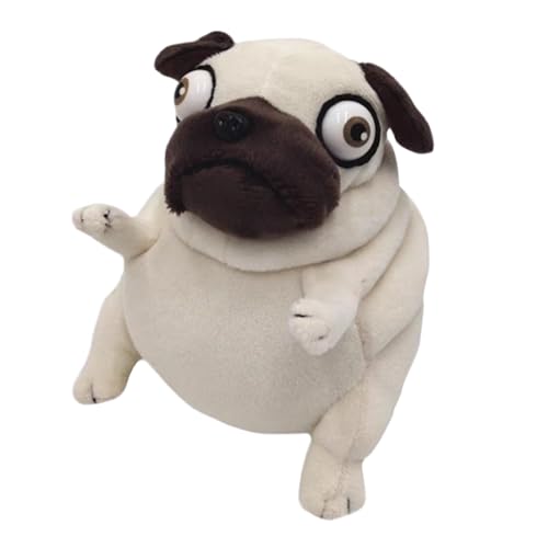 PASHMAIRE Pug Dog Stuffed Animal,6 Inch Funny Ugly Cute Pug Dog Plush Toys,Pug Plushies Pillow Gifts for Kids Adults Birthday, Christmas, Easter, Home Decor by PASHMAIRE - Used condition - US$13.04