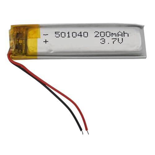 Batería 501040 3.7V de larga duración, celdas de litio 200mAh para dispositivos