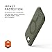 URBAN ARMOR GEAR UAG Designed for iPhone 17e / iPhone 16e Case Essential Armor - Compatible with MagSafe Rugged Military Grade Drop Proof Protective Cover, Opaque Olive Drab
