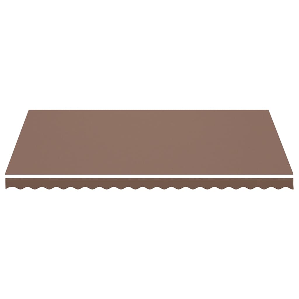 Leasha Toile de Rechange Store Banne avec Lambrequin, Toile Tissu de Remplacement pour Auvent 430x295 cm Marron